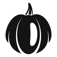 Magic pumpkin icon. Simple illustration of magic pumpkin vector icon for web design isolated on white background
