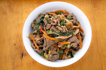 Soy Marinated Beef is called Bulgogi  in Korea
