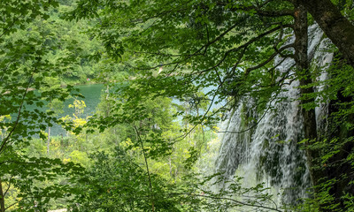 waterfalls and streams in Plitvice Lakes National Park