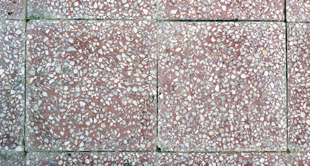 patterned paving stone, paving stone with marble pieces inside,