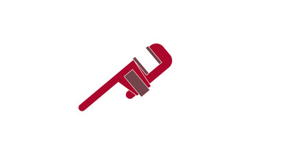 Realistic Pipe Wrench Illustration