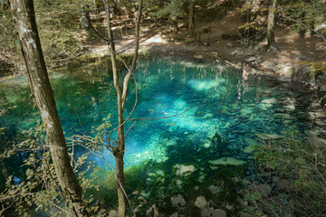 blue beautiful wild lake