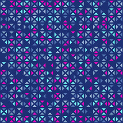 Fototapeta premium Decorative seamless pattern of different geometric forms. Abstract pattern for design cards, invitations, wallpaper, wrapping paper, packaging. Square, rhombus, triangle, line. Vector