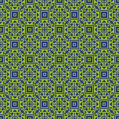 Seamless Decorative pattern with  square end 
triangular pixel mosaic. The ornament. Abstract texture designs can be used for backgrounds, textile, wallpapers, gift wrapping, templates, shawl and tile