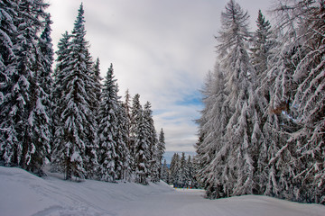 Fototapeta premium Les Arcs 1800, Massif de La Vanoise, high Tarentaise valley Savoie French Alps France