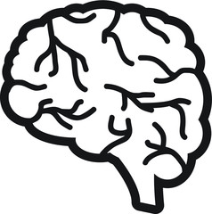 Human brain vector icon