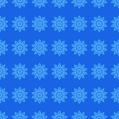 Vector ornamental seamless pattern.Flowers background and wallpaper in retro style. Vector illustration can be used for backgrounds, motifs, textile, wallpapers, fabrics, gift wrapping, templates. 