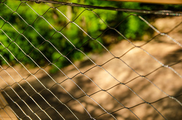 
metal mesh in the park