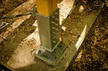 
fixing a wooden bridge