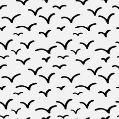 seamless abstract background with birds