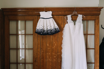 wedding dress for mother and a daughter