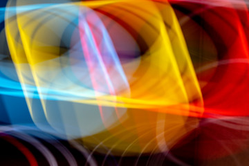 Abstract Neon 80s Style Lines and Swirls For Retro Background Cosmos Rave