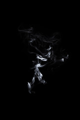 movement of smoke on black background, smoke background, abstract smoke on black background