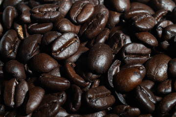 Arabic Dark Coffee Bean Roasted Health Drink Isolated 