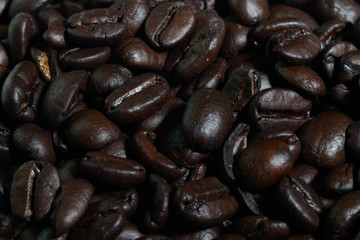 Arabic Dark Coffee Bean Roasted Health Drink Isolated 