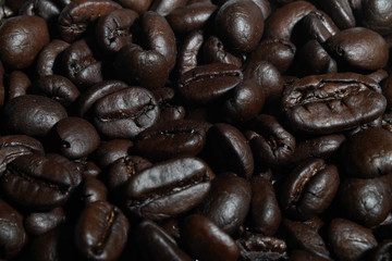 Arabic Dark Coffee Bean Roasted Health Drink Isolated 