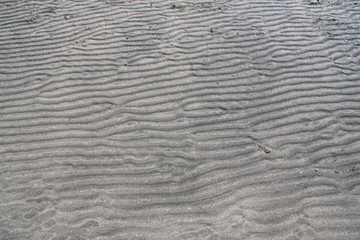water ripples in the sand