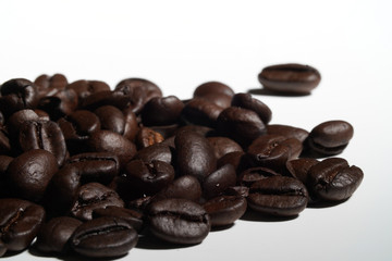 Arabic Dark Coffee Bean Roasted Health Drink Isolated 