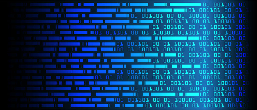 Blue cyber circuit future technology concept background