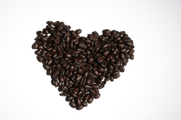 Arabic Dark Coffee Bean Roasted Health Drink Isolated 