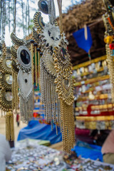 handmade girl ornaments, the art of India from Surajkund handicraft fair
