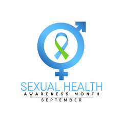 Vector illustration on the theme of Sexual Health awareness month observed each year during September.