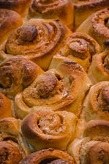Obraz na płótnie Canvas Fresh baked cinnamon rolls