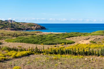 Photo sur Plexiglas Cala Pregonda, île de Minorque, Espagne Cala Binimel.la situé sur la côte nord de Minorque. Espagne