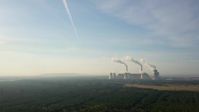 Coal-fired CHP plant in central Poland, Belchatow.