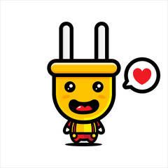 design vector electric mascot jack