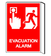 Evacuation Alarm Symbol Sign ,Vector Illustration, Isolate On White Background Label .EPS10