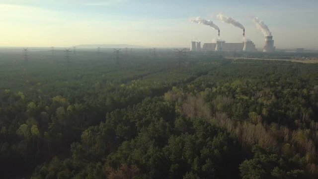 Coal-fired CHP plant in central Poland, Belchatow.