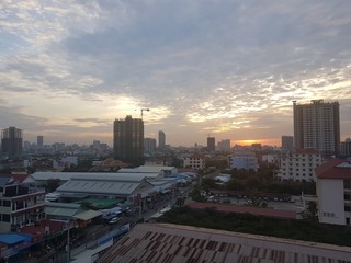 Naklejka na ściany i meble Skyline Phnom Penh