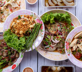 Thai Food Mixed Dishes 