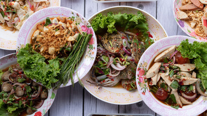 Thai Food Mixed Dishes 
