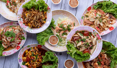 Thai Food Mixed Dishes 