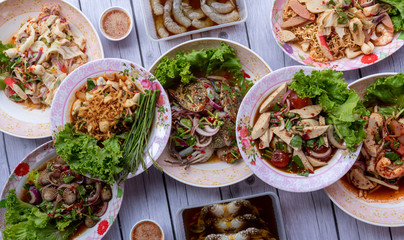 Thai Food Mixed Dishes 