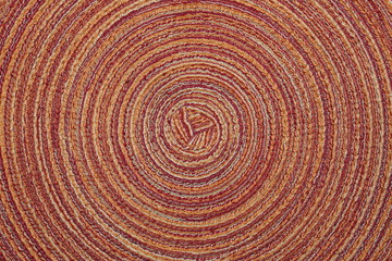 Geometrical circle fabric composition close up macro