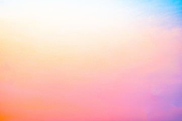 Colorful sky during sunset in a summer.