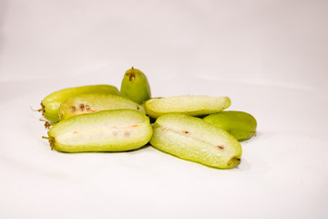 Averrhoa bilimbi (commonly known as bilimbi, cucumber tree, or tree sorrel, bilimbi is a small tropical tree native to Indonesia and Malaysia, reaching up to 15m in height