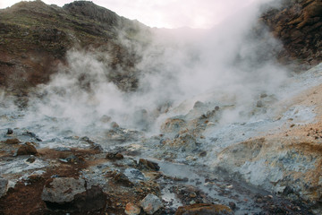 Geothermalfeld Krýsuvík Seltún auf Island