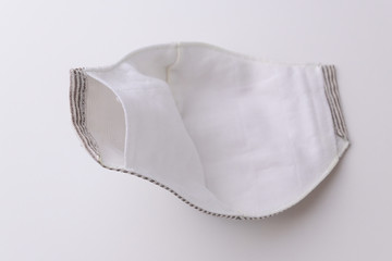 cloth face mask design handmade from fabric cotton inside material with salu muslin soft textile,...