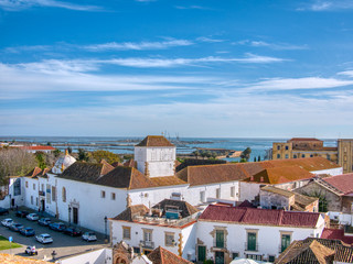 Panorama of Faro, Algarve, Portugal.