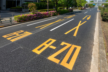 Obraz premium 路面標示