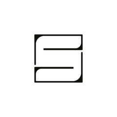 letter S logo design template 