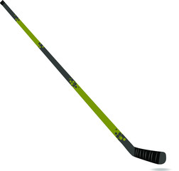 Isolated hockey stick. Vector illustration on a white background.