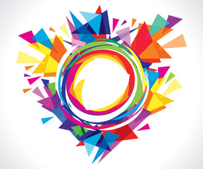 Obraz premium abstract artistic creative colorful explode