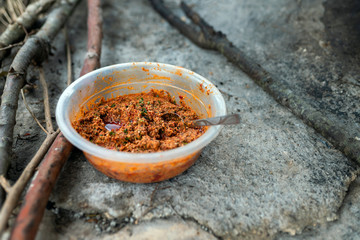 Preparation of organic tandoor bread and layered bread, one of the local flavors of Antioch