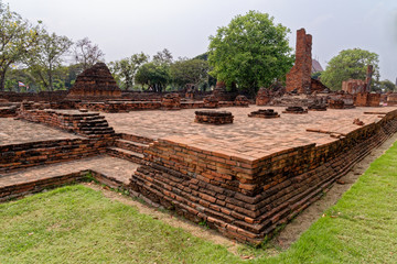 Buddhist temple of Wat Mahathat, Sukhothai - Thailand