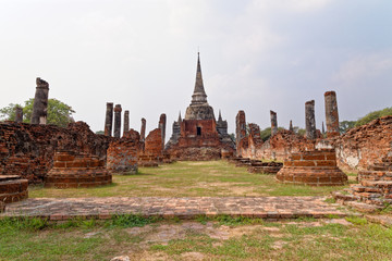 Buddhist temple of Wat Mahathat, Sukhothai - Thailand